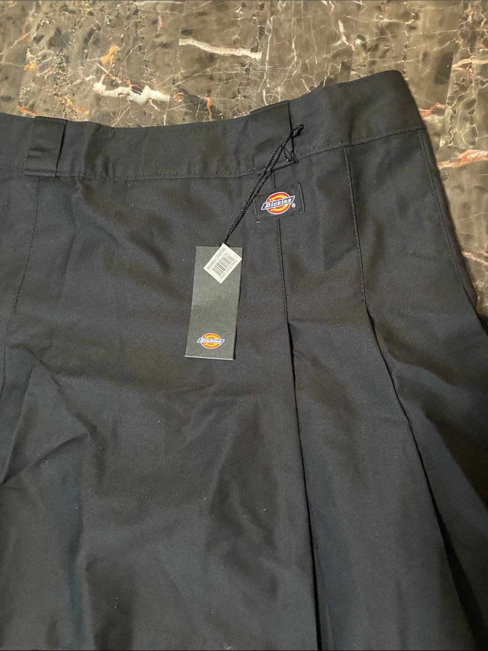 Dickies Black Pleated Skirt with Logo - Picture 6 of 11